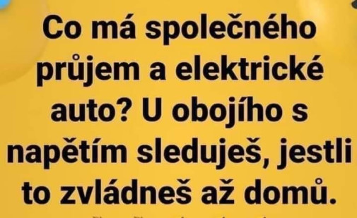 Jeden elektro na dnes..